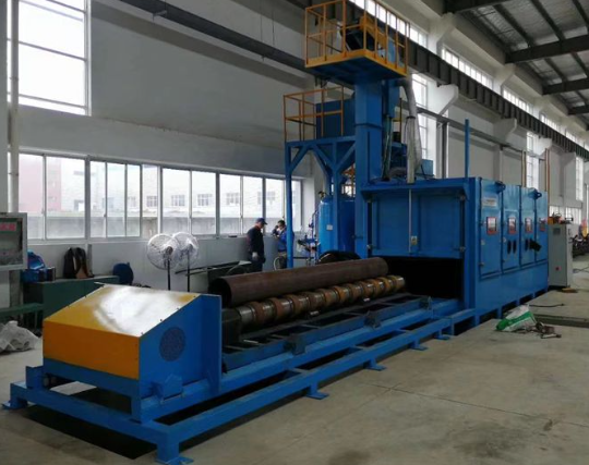 玉树喷砂机在管道除锈中的现场施工应用